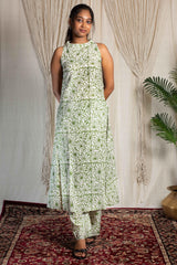 anushka halter neck kurti and pant - POP NAARI