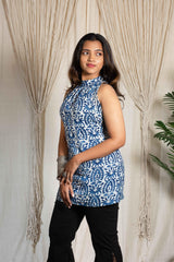 Simran halter neck corset short kurti - POP NAARI