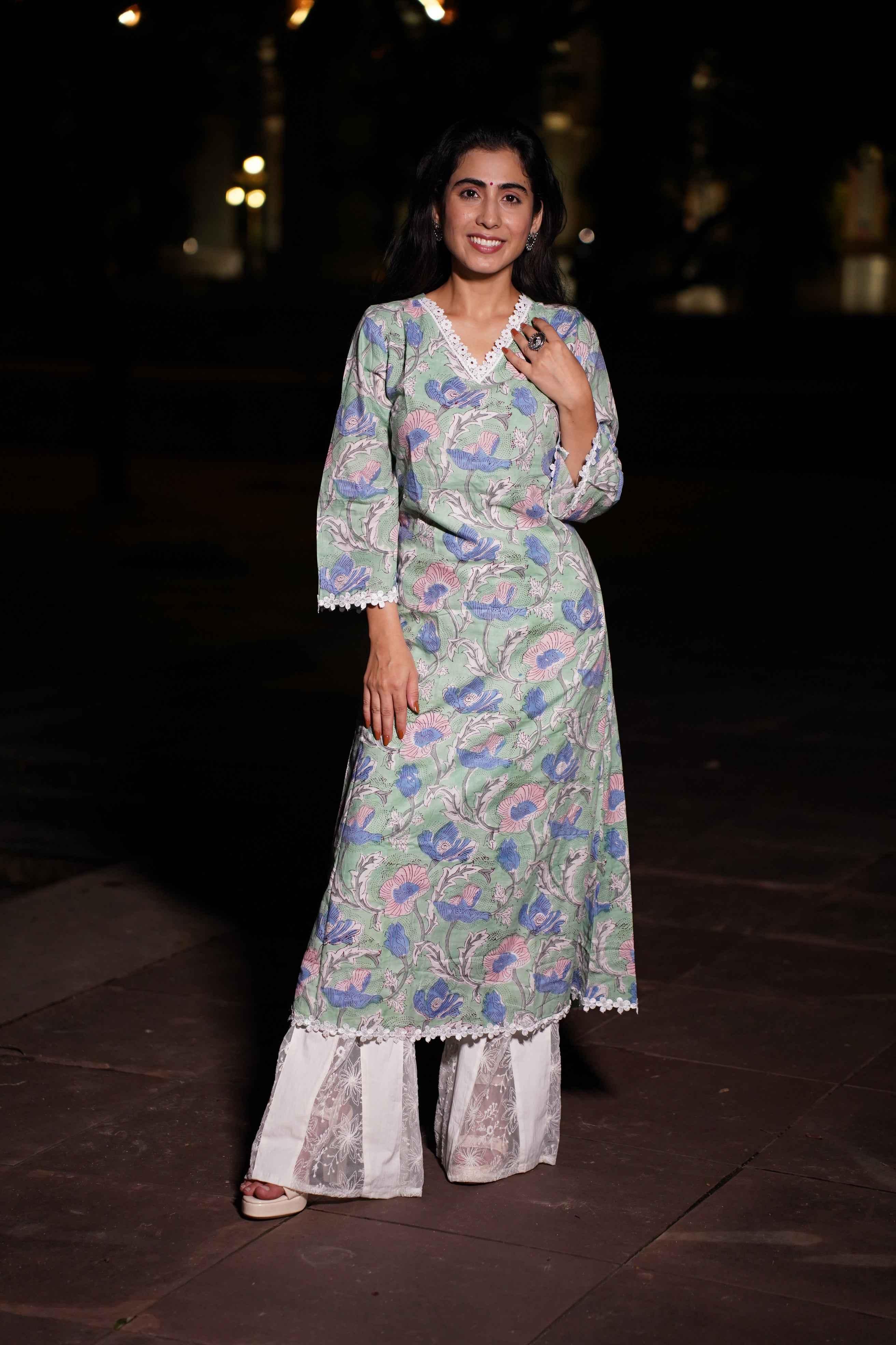 Jeevika Long Kurti - POP NAARI