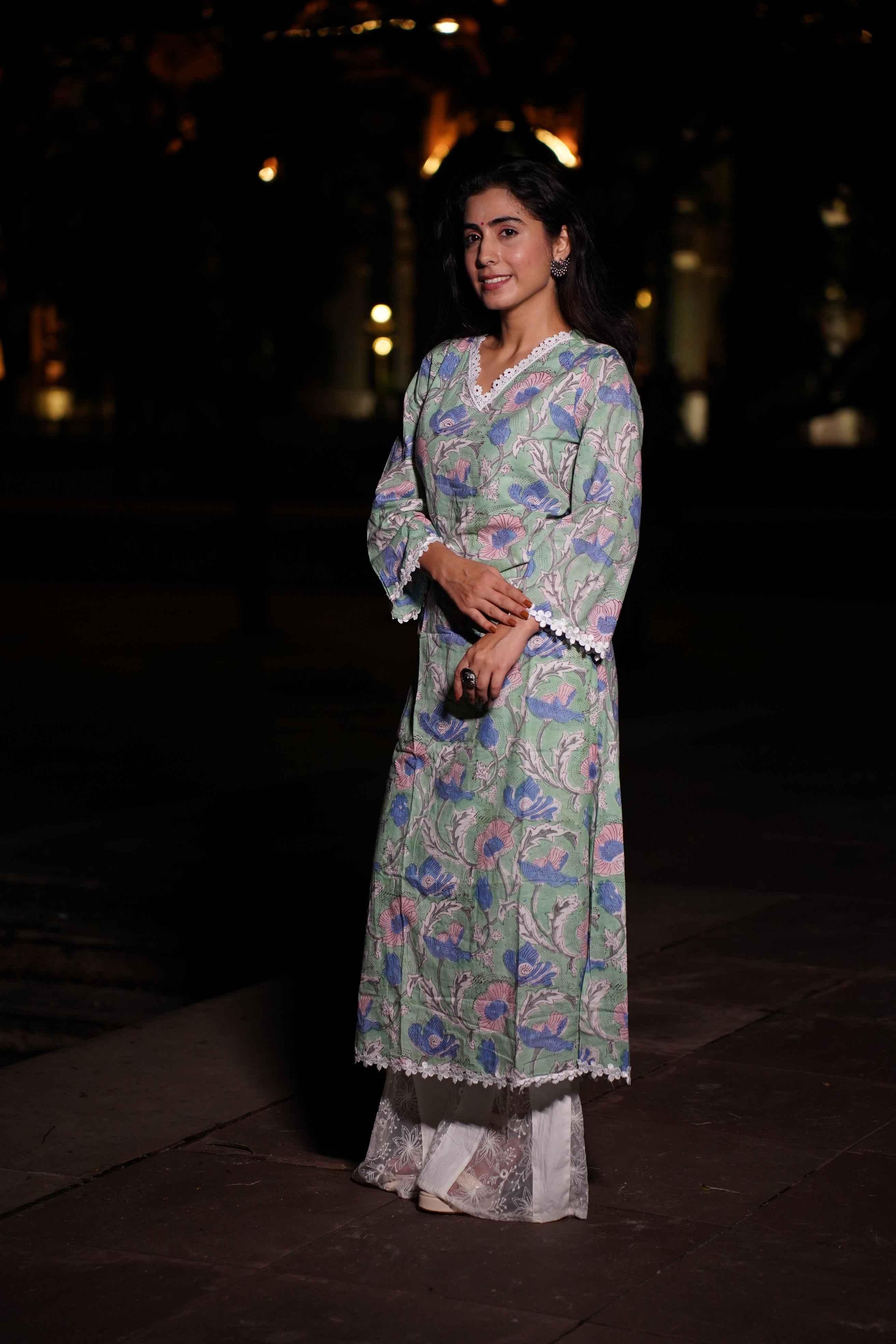 Jeevika Long Kurti - POP NAARI