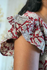 Geeth V Neck Short Kurti - POP NAARI