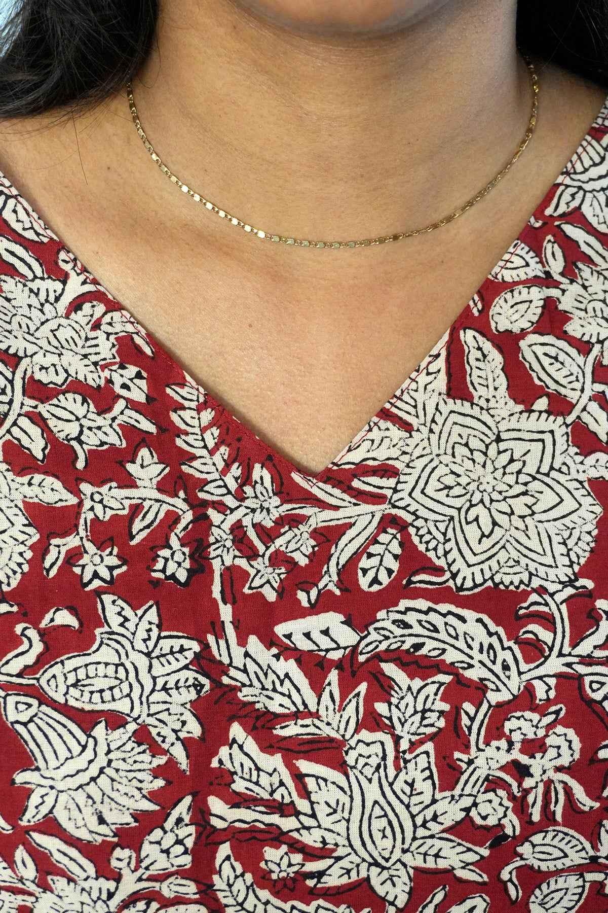 Geeth V Neck Short Kurti - POP NAARI