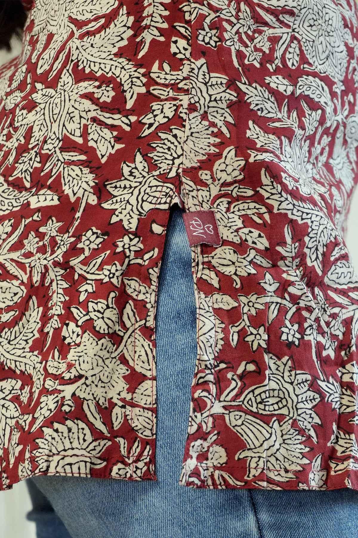 Geeth V Neck Short Kurti - POP NAARI