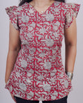 Geeth V Neck Short Kurti