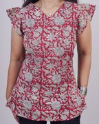 Geeth V Neck Short Kurti