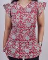 Geeth V Neck Short Kurti
