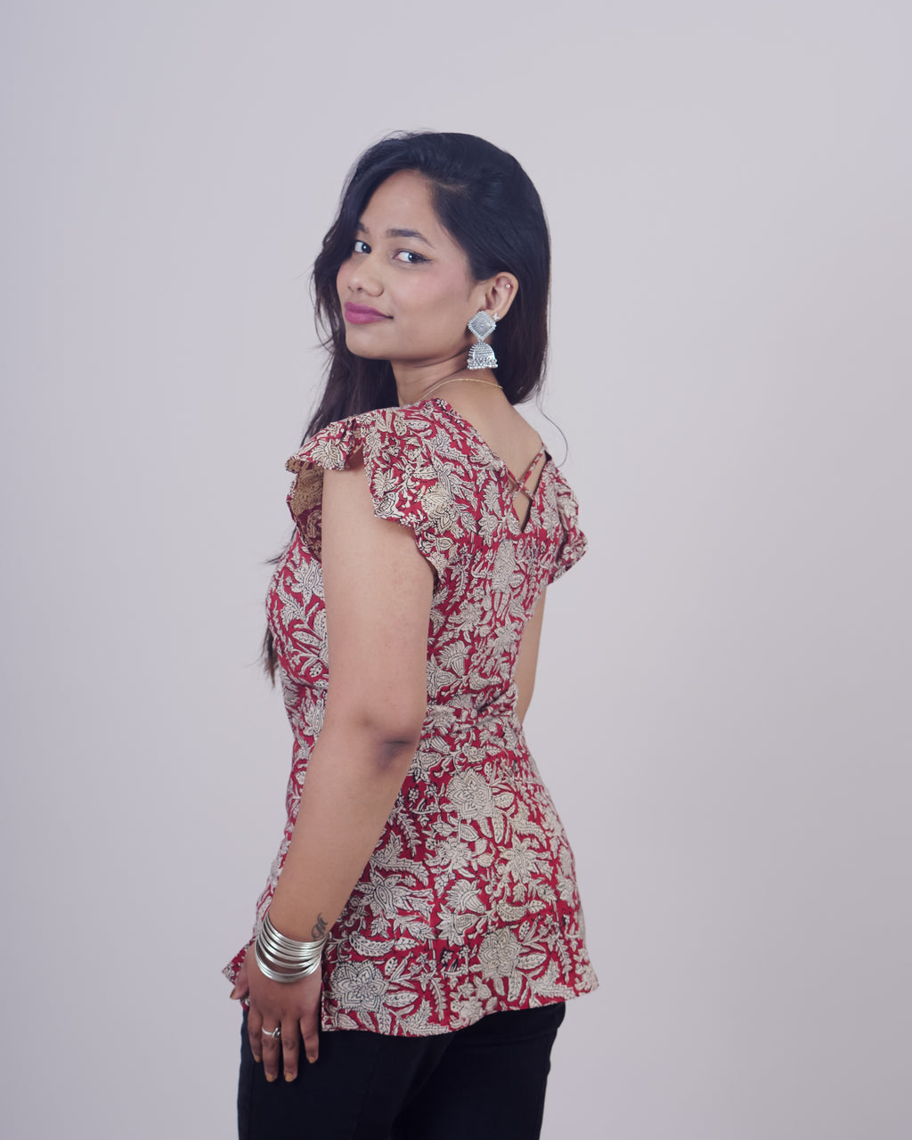Geeth V Neck Short Kurti