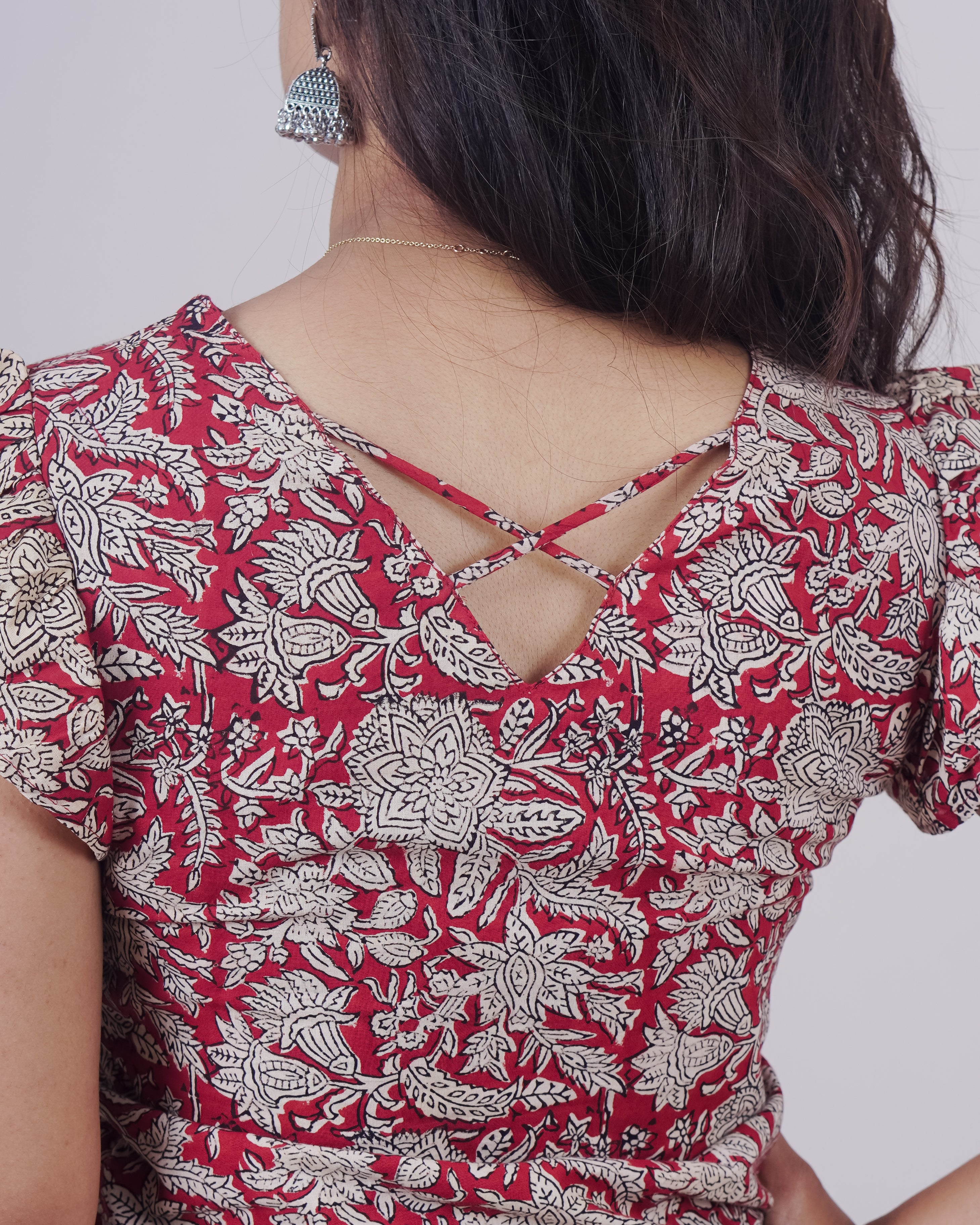 Geeth V Neck Short Kurti