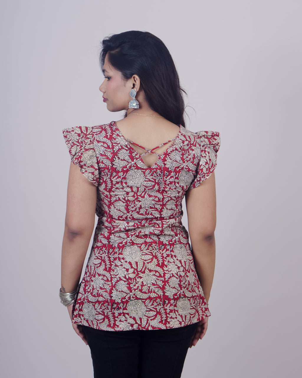 Geeth V Neck Short Kurti