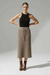 LISA GRAY RIBBED SKIRT