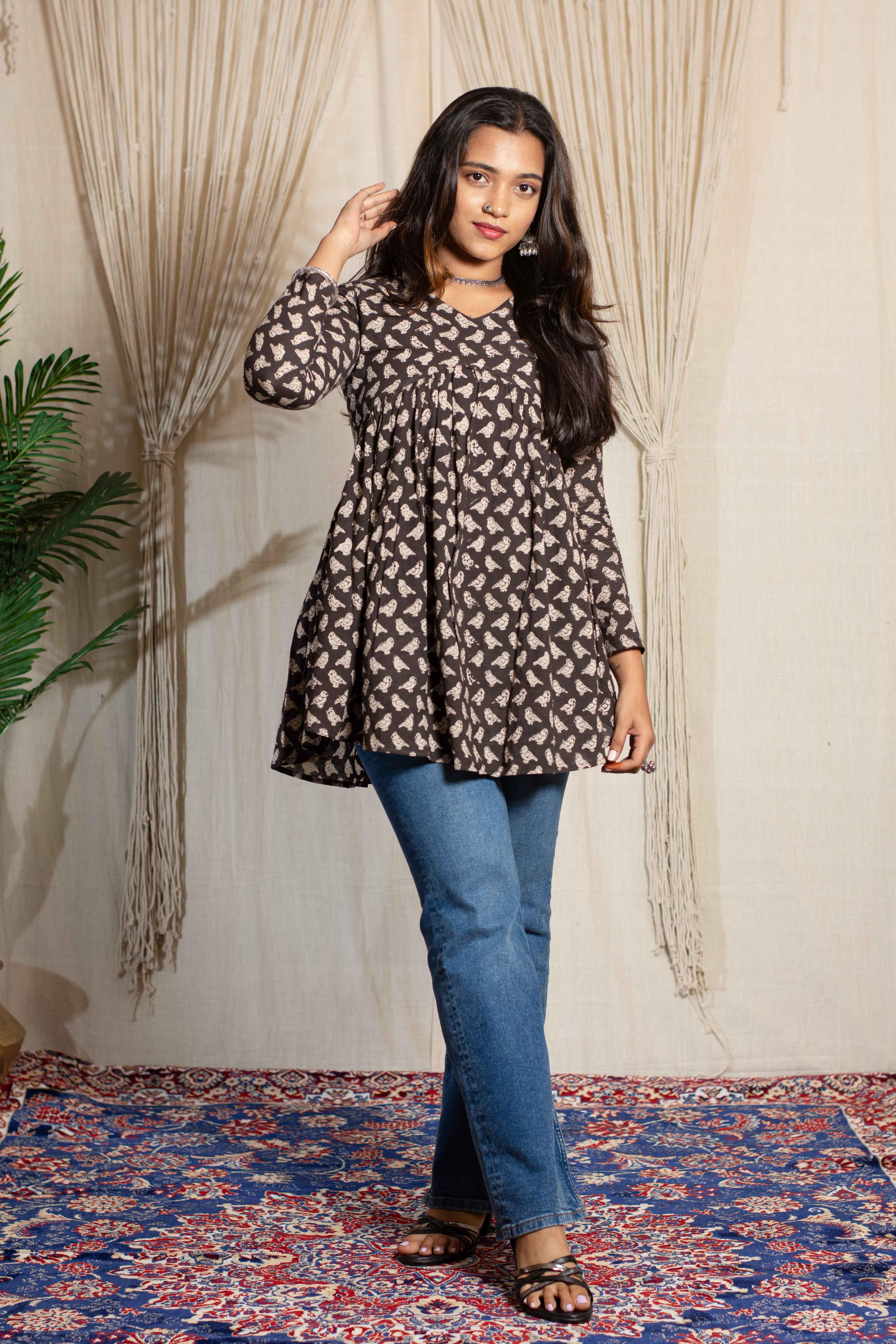Mithu aliya cut short kurti - POP NAARI