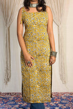 Vibha Noodle Strap Corset Long Kurti - POP NAARI