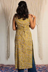 Vibha Noodle Strap Corset Long Kurti - POP NAARI