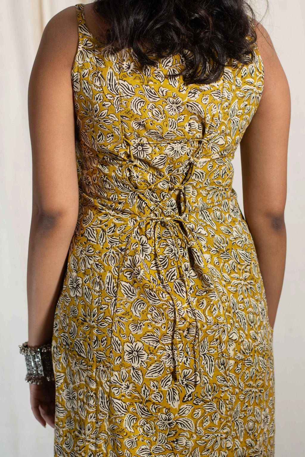 Vibha Noodle Strap Corset Long Kurti - POP NAARI