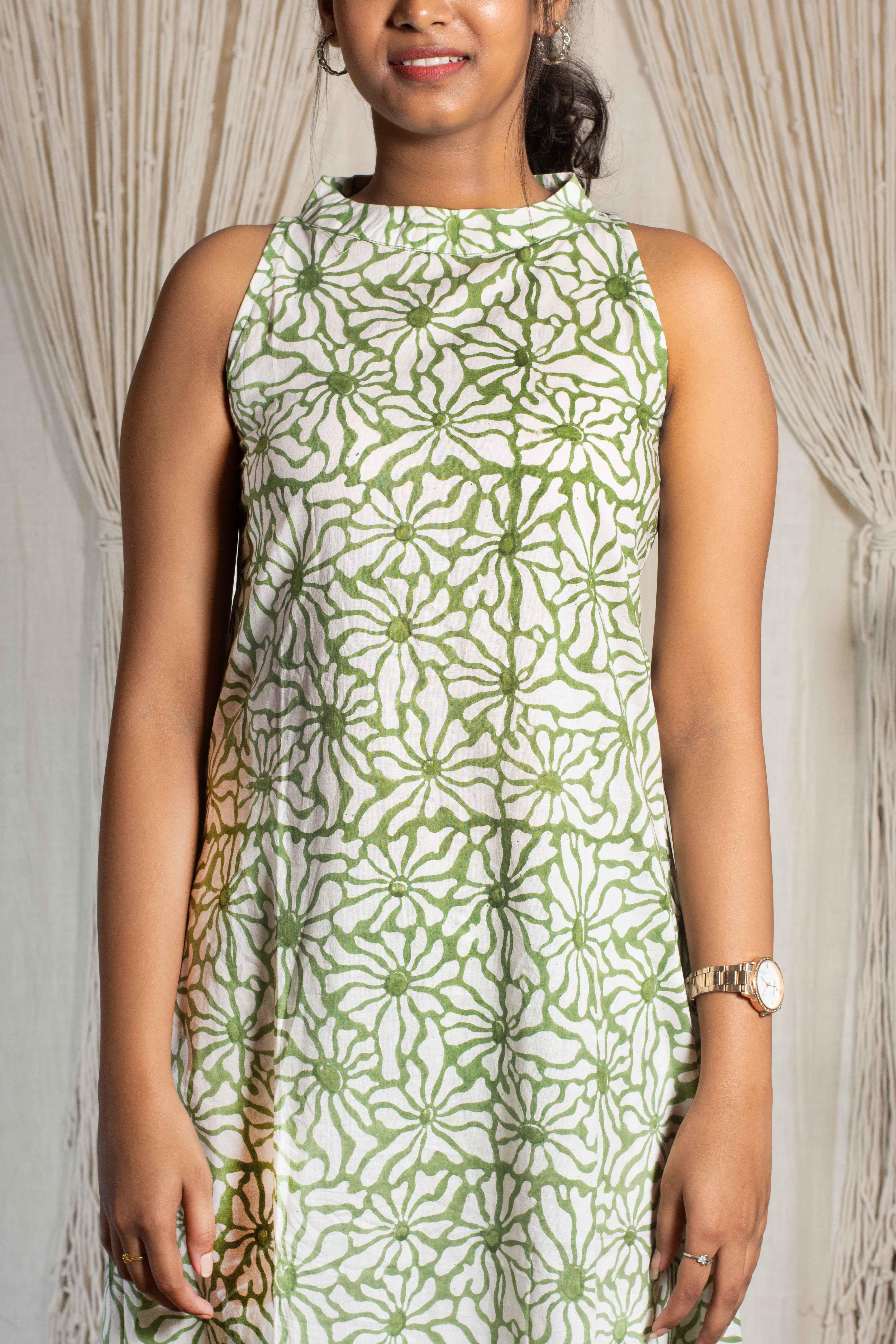 anushka halter neck kurti and pant - POP NAARI