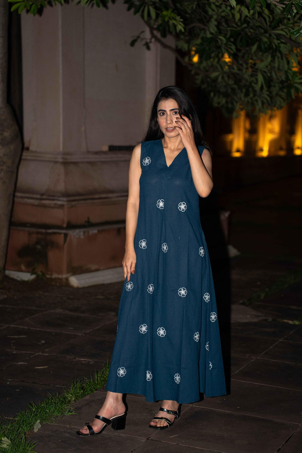 Princess Sofia Blue Cotton Dress