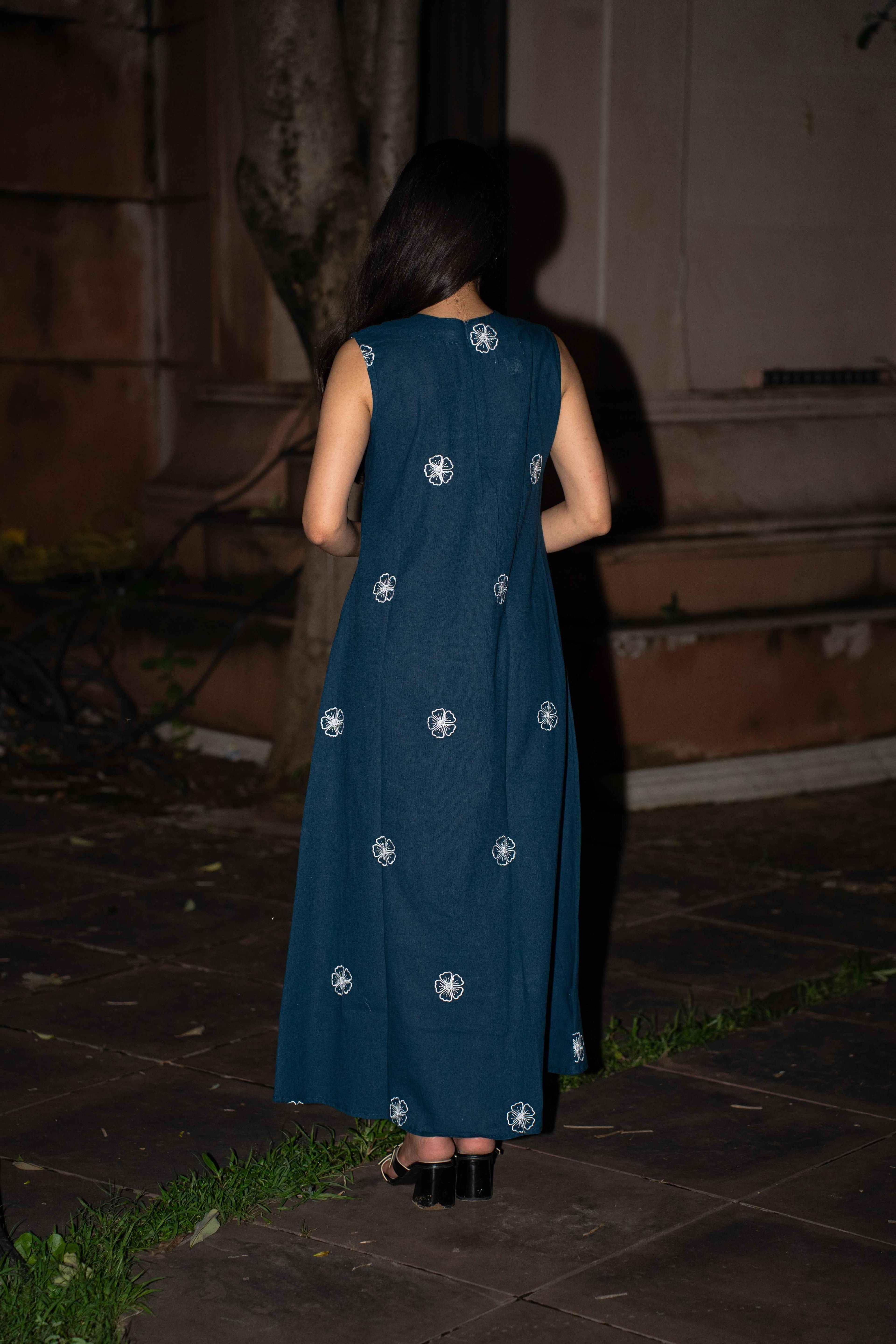 Princess Sofia Blue Cotton Dress