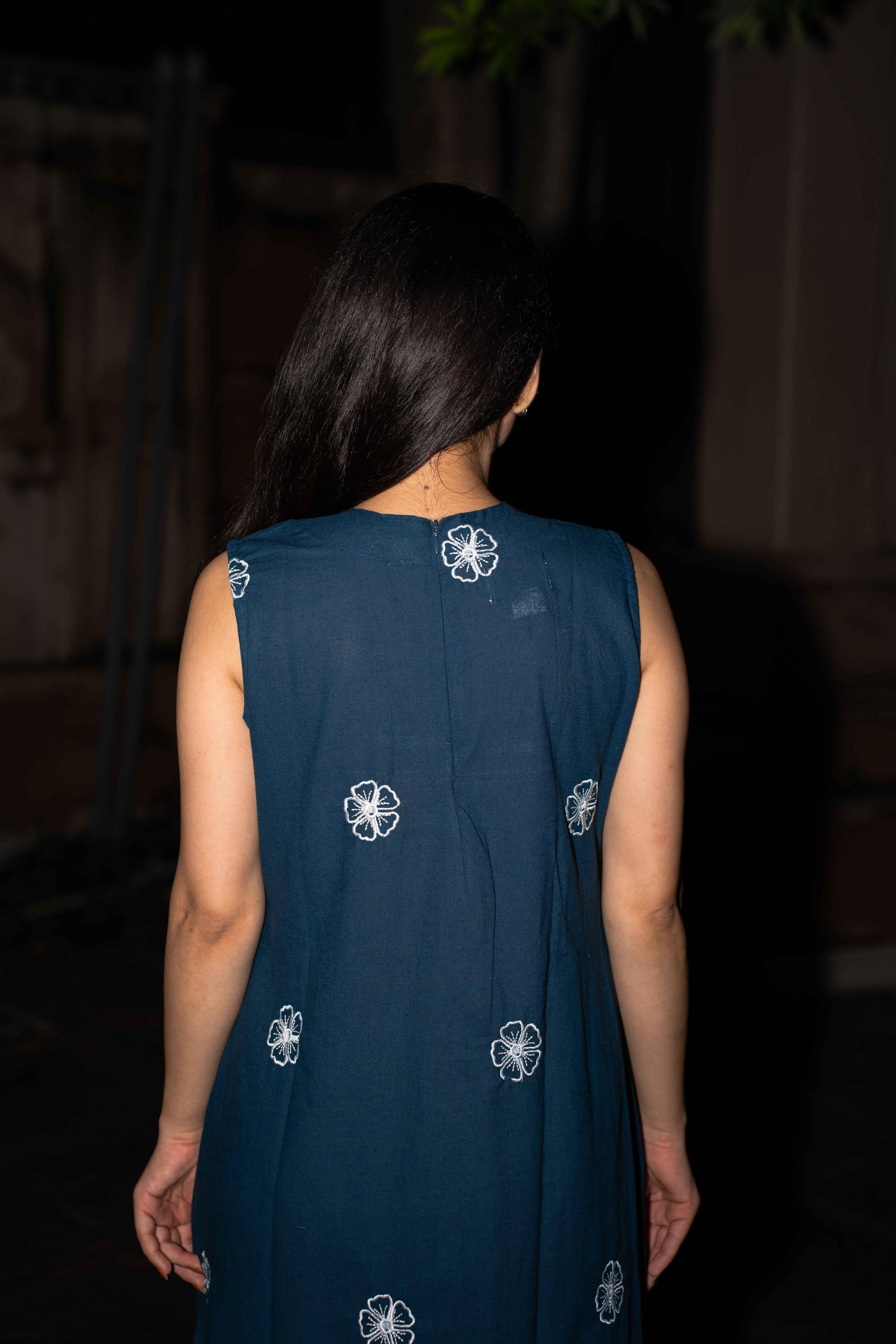 Princess Sofia Blue Cotton Dress