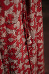 Sindhu Red Handblock Cotton Corset Long Kurti