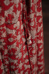 Sindhu Red Handblock Cotton Corset Long Kurti