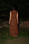 Princess Arora Brown Linen Dress