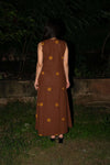 Princess Arora Brown Linen Dress