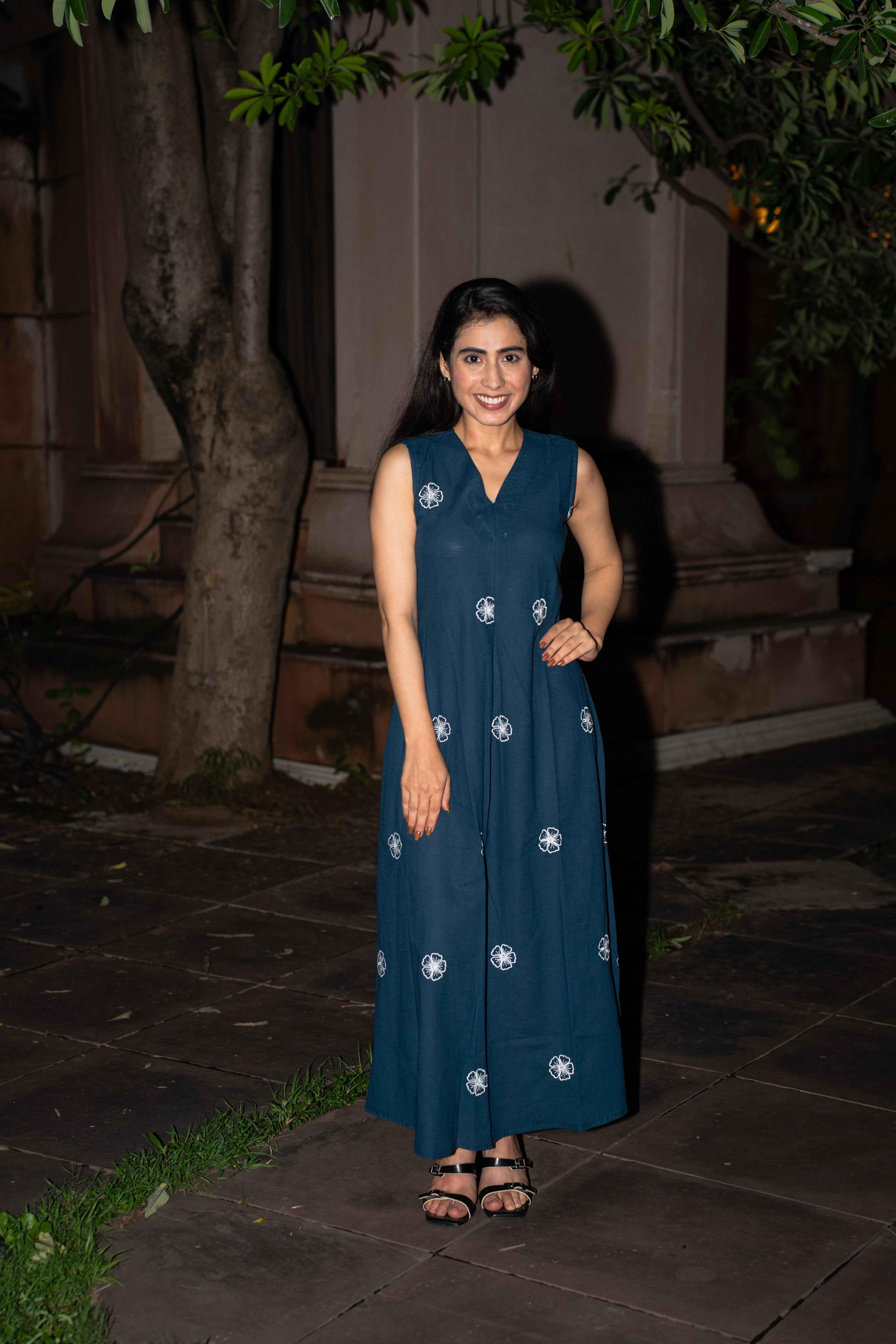 Princess Sofia Blue Cotton Dress