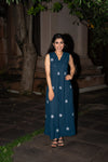 Princess Sofia Blue Linen Dress