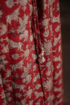 Sindhu Red Handblock Cotton Corset Long Kurti