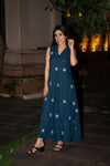 Princess Sofia Blue Linen Dress