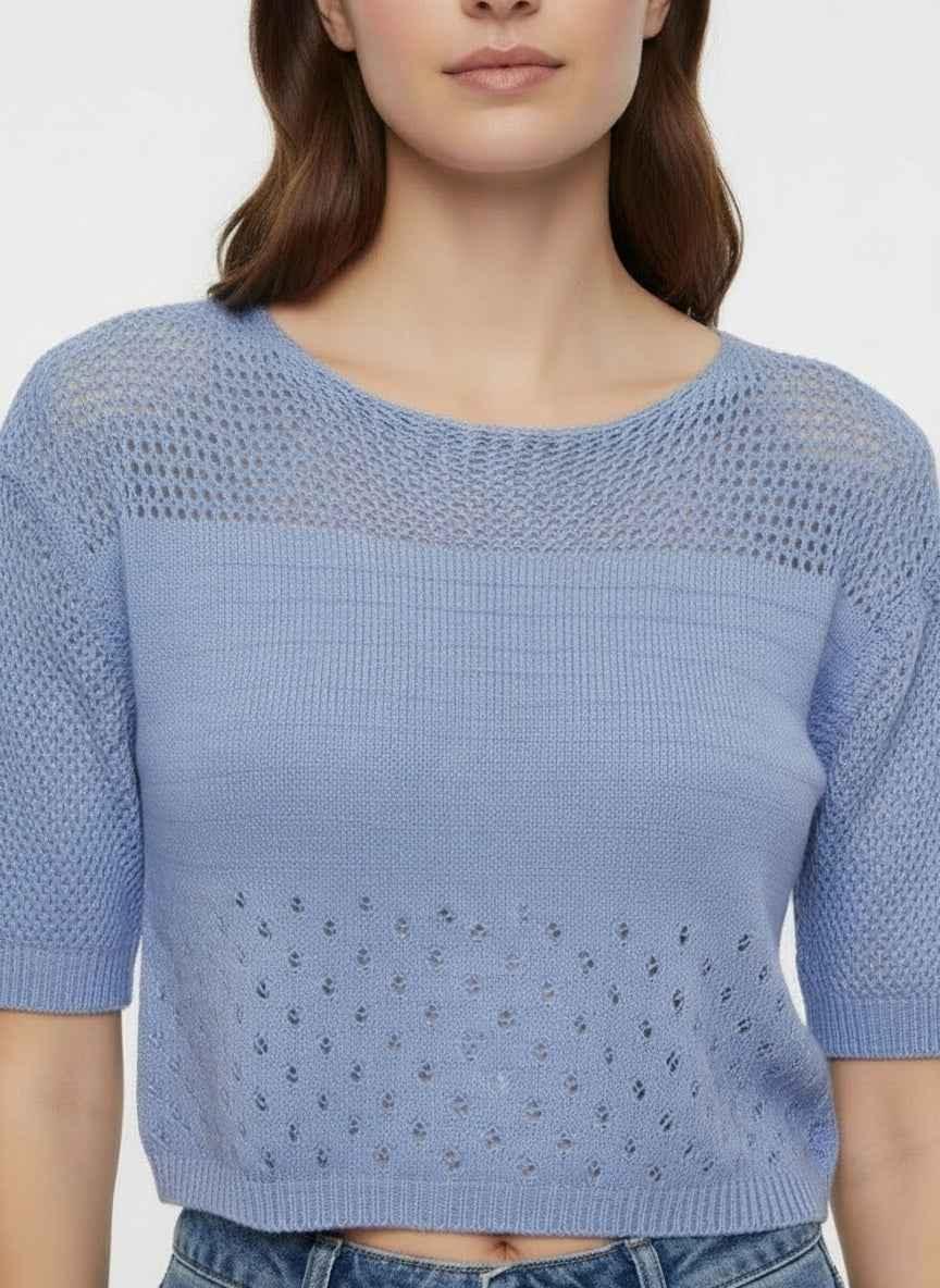 Julie Cozy Blue Top
