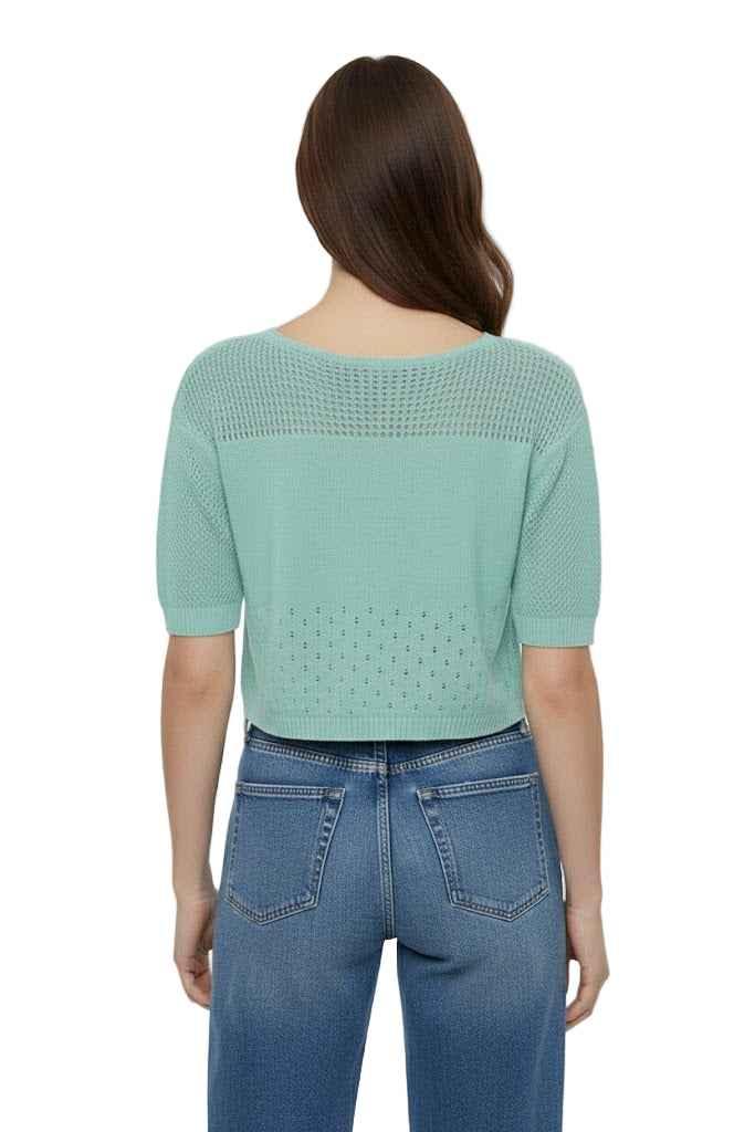 Julie Cozy Mint Green Top