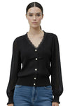 Monica Black Cardigan Short Top