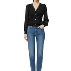 Monica Black Cardigan Short Top