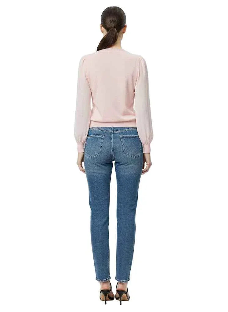Monica Pink Cardigan Short Top