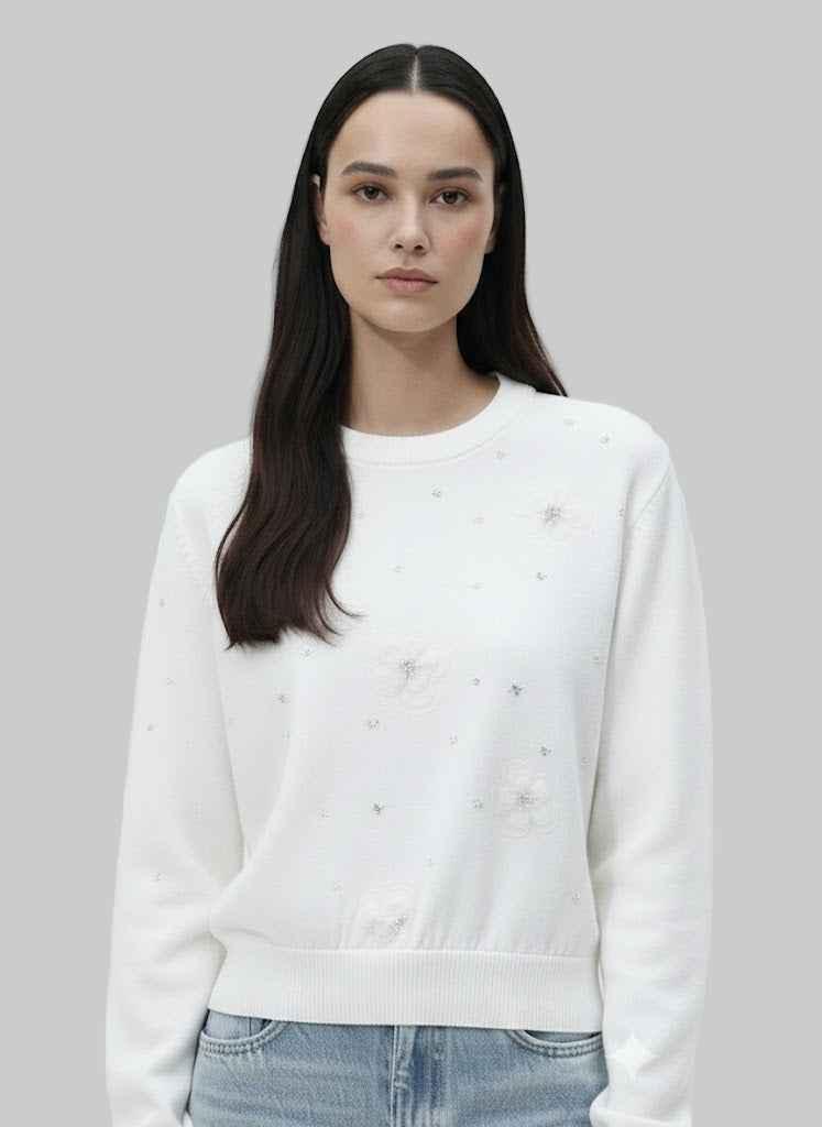 Cleo White Cardigan
