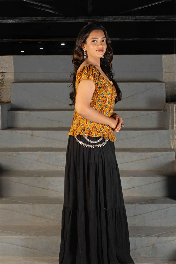 Amhara Casual Handblock Cotton Top