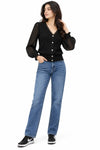 Monica Black Cardigan Short Top