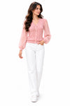 Monica Pink Cardigan Short Top