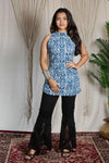 Simran halter neck corset short kurti